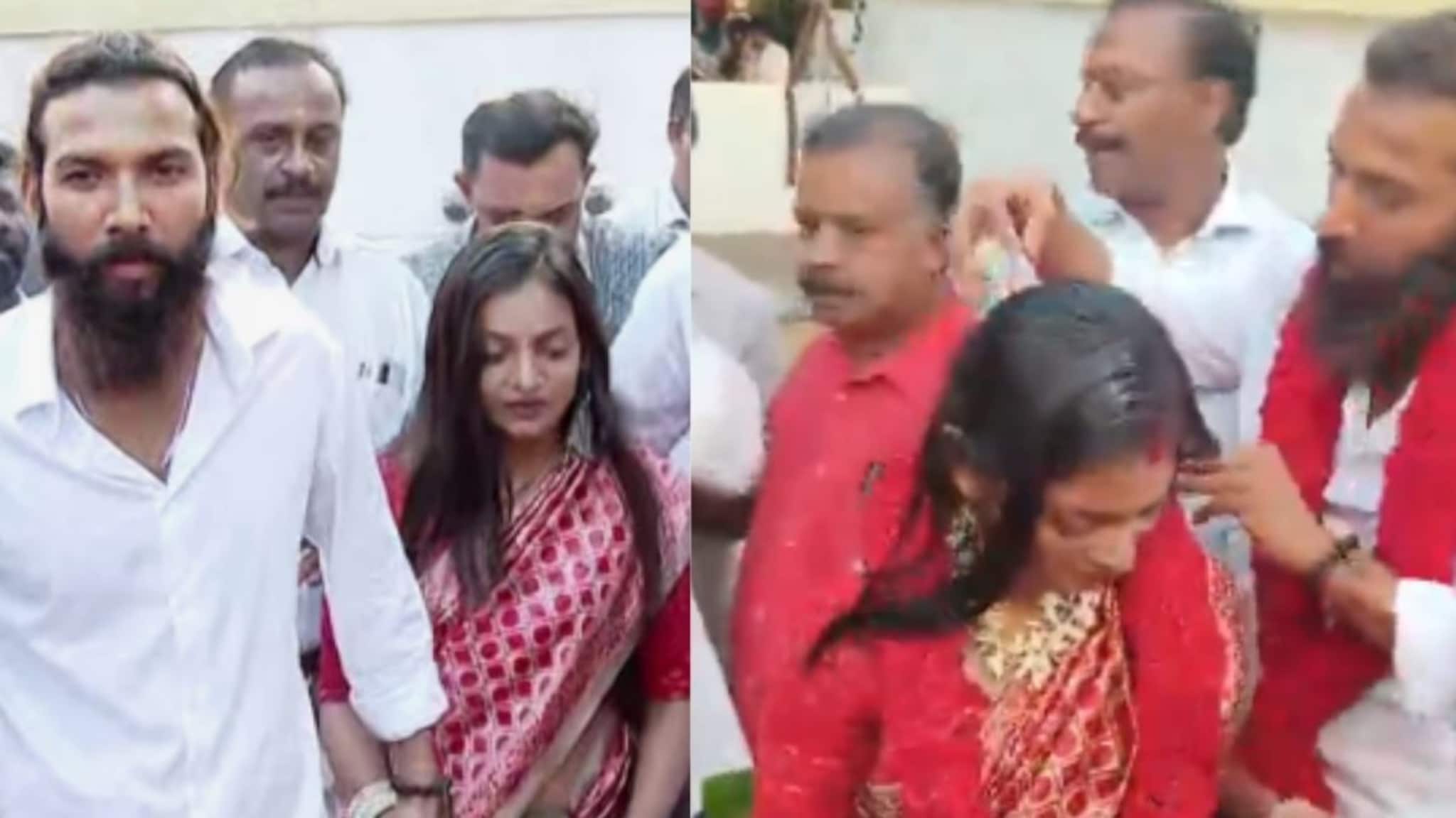 Monalisa Marriage: निकाह नाही तर लग्न; महाकुंभची 'व्हायरल सुंदरी मोनालीसाने, फरमानसोबत मंदिरात बांधली लग्नगाठ
