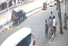 Mahindra Scorpio च्या एक्सीलेटरवर पाय पडला, तरुणीला दुचाकीसह फरफटत नेलं, मन विचलित करणारा VIDEO