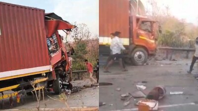 मुंबई-अहमदाबाद हाईवे पर भीषण हादसा: पांच वाहनों की टक्कर, तीन घायल, दिल दहला देने वाली तस्वीरें.