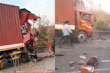 Palghar News : मुंबई अहमदाबाद नेशनल हायवेवर पाच वाहनांचा विचित्र अपघात, गाड्यांचा झाला चक्काचूर, हादरवणारे PHOTO