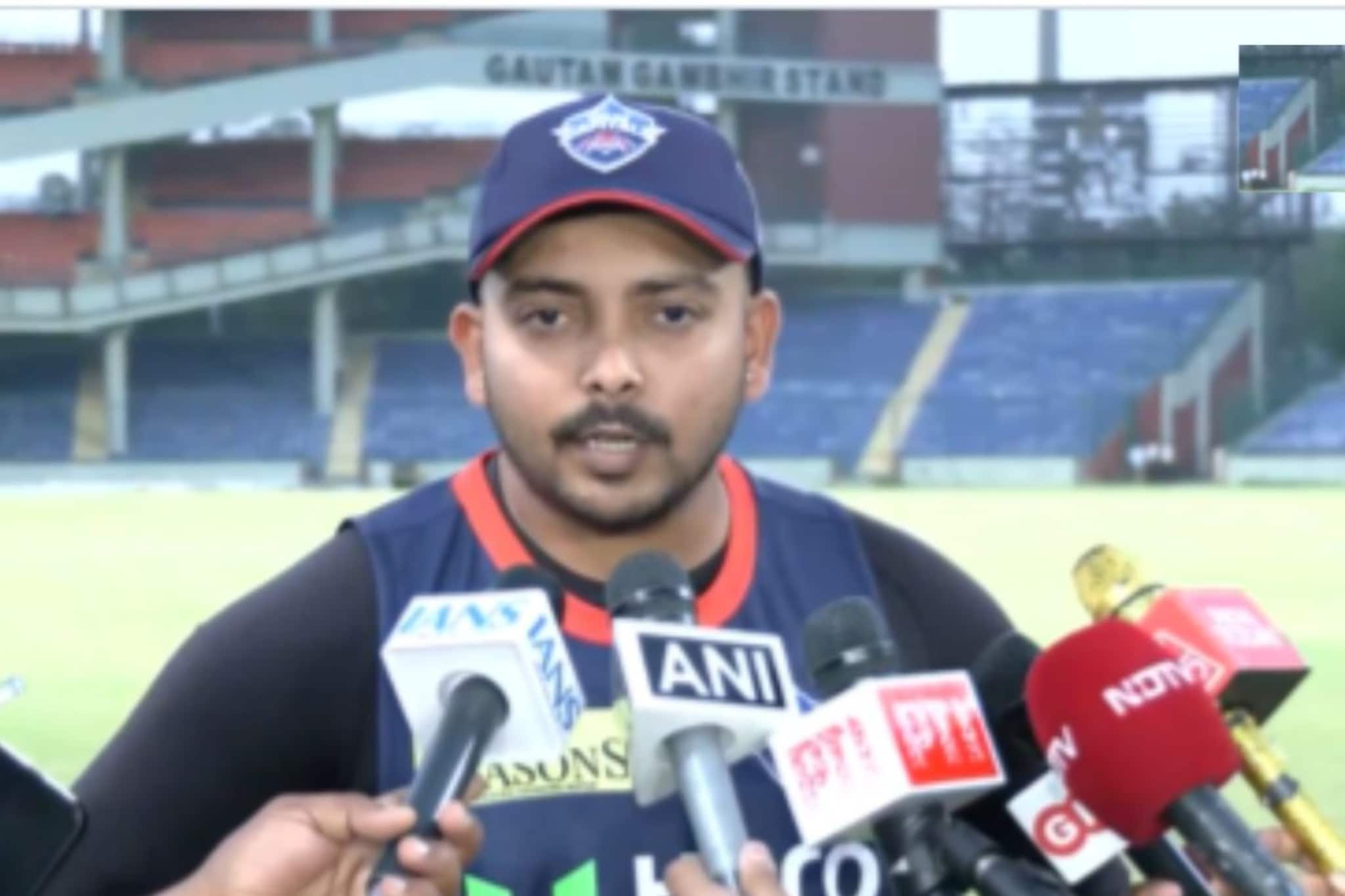 4 वर्ष,7 महिने 27 दिवस टीम इंडिया बाहेर, कमबॅकवर पहिल्यांदाच पृथ्वी शॉ काय बोलला? 4 वर्ष,7 महिने 27 दिवस टीम इंडिया बाहेर, कमबॅकवर पहिल्यांदाच पृथ्वी शॉ काय बोलला?