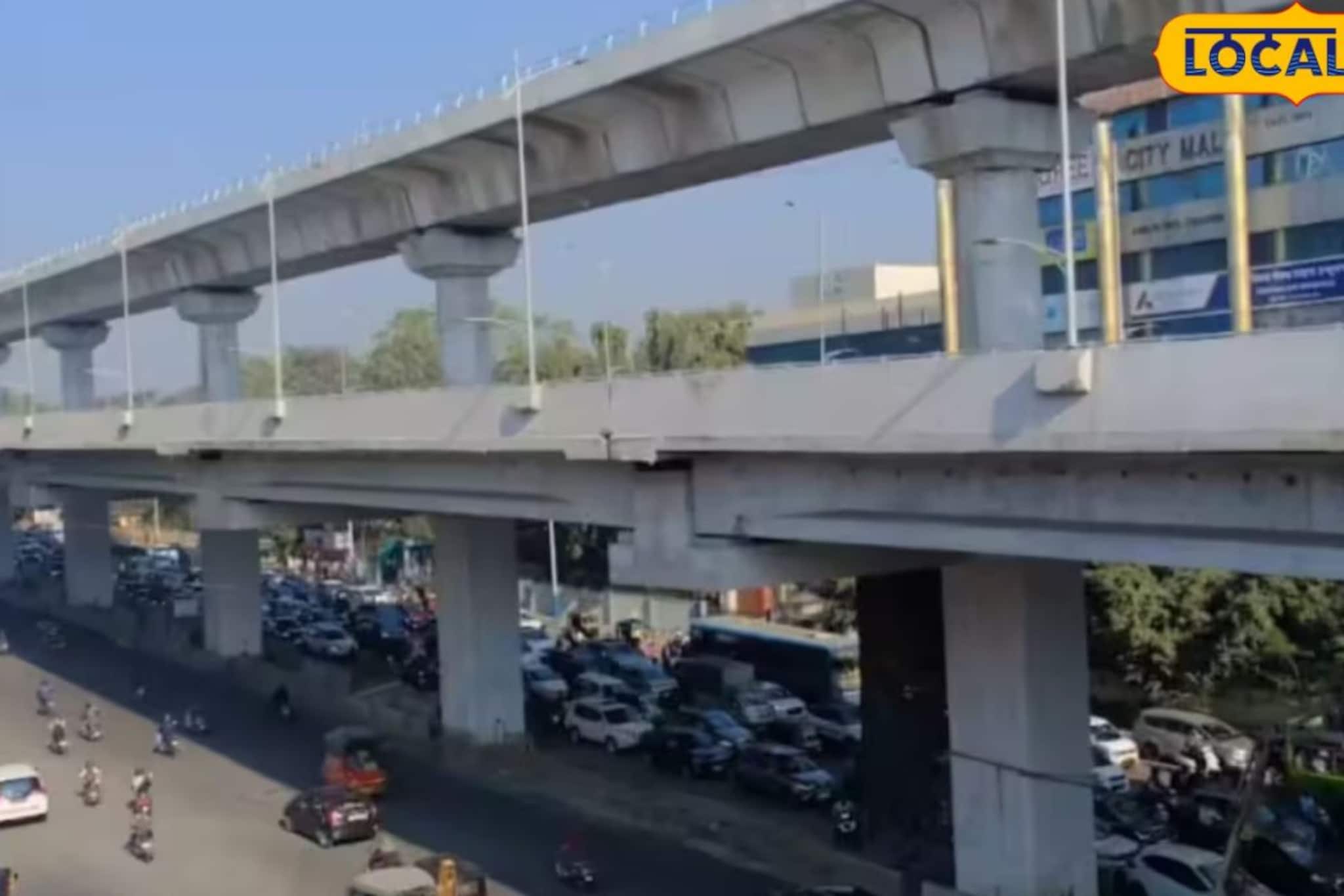 पुणेकरांच्या जीवाशी खेळ! विद्यापीठ चौकातील दुमजली उड्डाणपुलाच्या कठड्यांना तडे