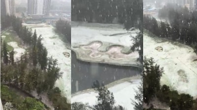  उन्हाचा पारा दिवसेंदिवस वाढत चालला. पण, अशातच पुण्यामध्ये दुपारी अचानक जोरदार पाऊस झाला. नुसता पाऊस झाला नाहीतर गारपीट सुद्धा झाली.