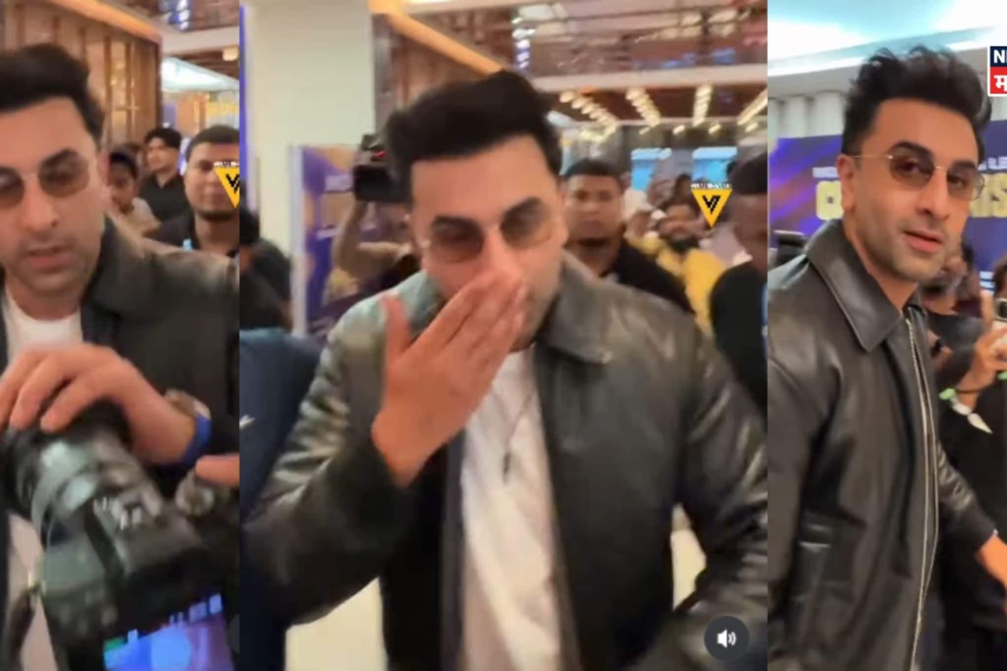 इव्हेंटदरम्यान कॅमेरामनने केलं असं काही... रणबीर कपूरचा सुटला ताबा; VIDEO VIRAL