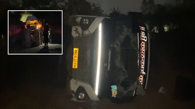 Ratnagiri Bus Horror: Shimga Festival Bus Overturns, 25 Injured in Early Morning Crash