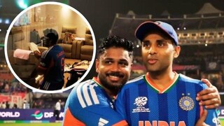 'रुलाएगा क्या पगले...', संजूने कॅप्टन सूर्याला केलं गप, टीम इंडियाच्या ड्रेसिंग रूममधला Video