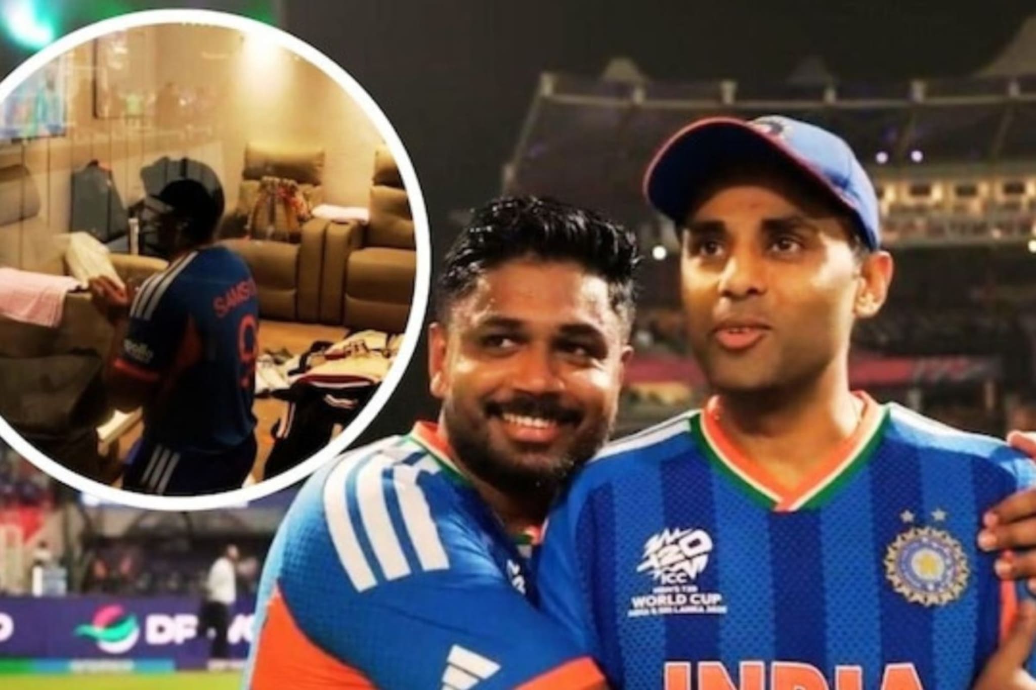 'रुलाएगा क्या पगले...', संजूने कॅप्टन सूर्याला केलं गप, ड्रेसिंग रूममधला Video