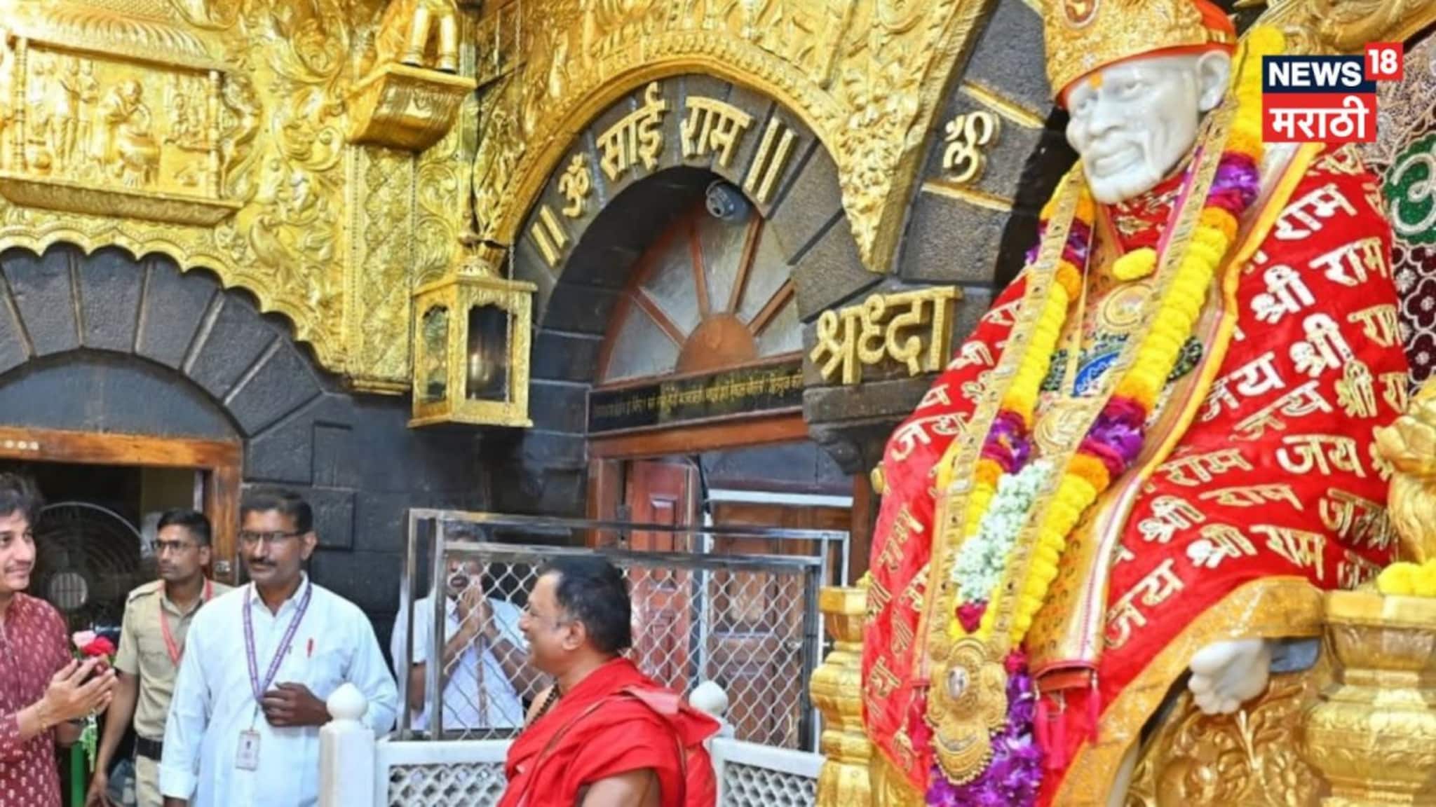 हायवेवर सुसाट जात होता अन् अचानक आठवले साईबाबा, मराठी अभिनेता पहिल्यांदा पोहोचला साई चरणी, PHOTO