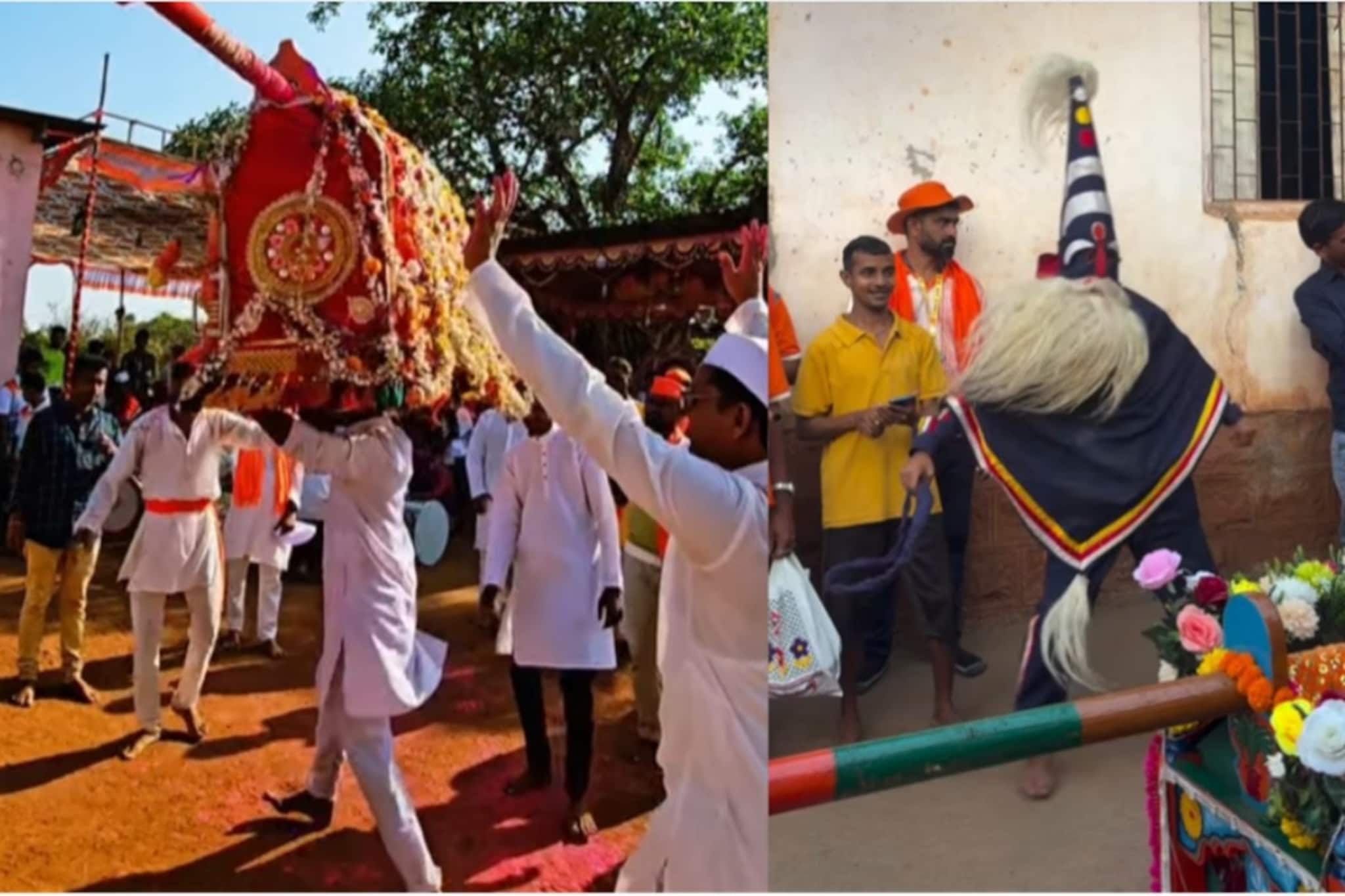 कोकणात शिमग्याला येवढं काय-काय करतात? संकासुराची हवा, पालख्यांचा नाच म्हणजे.. कोकणात शिमग्याला येवढं काय-काय करतात? संकासुराची हवा, पालख्यांचा नाच म्हणजे..