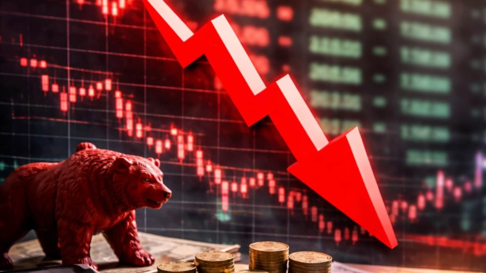 10,00,00,00,00,000चा हाहाकार; सेन्सेक्स 1600 अंकांनी कोसळला, निफ्टीचाही थरकाप, गुंतवणूकदारांना रडवले