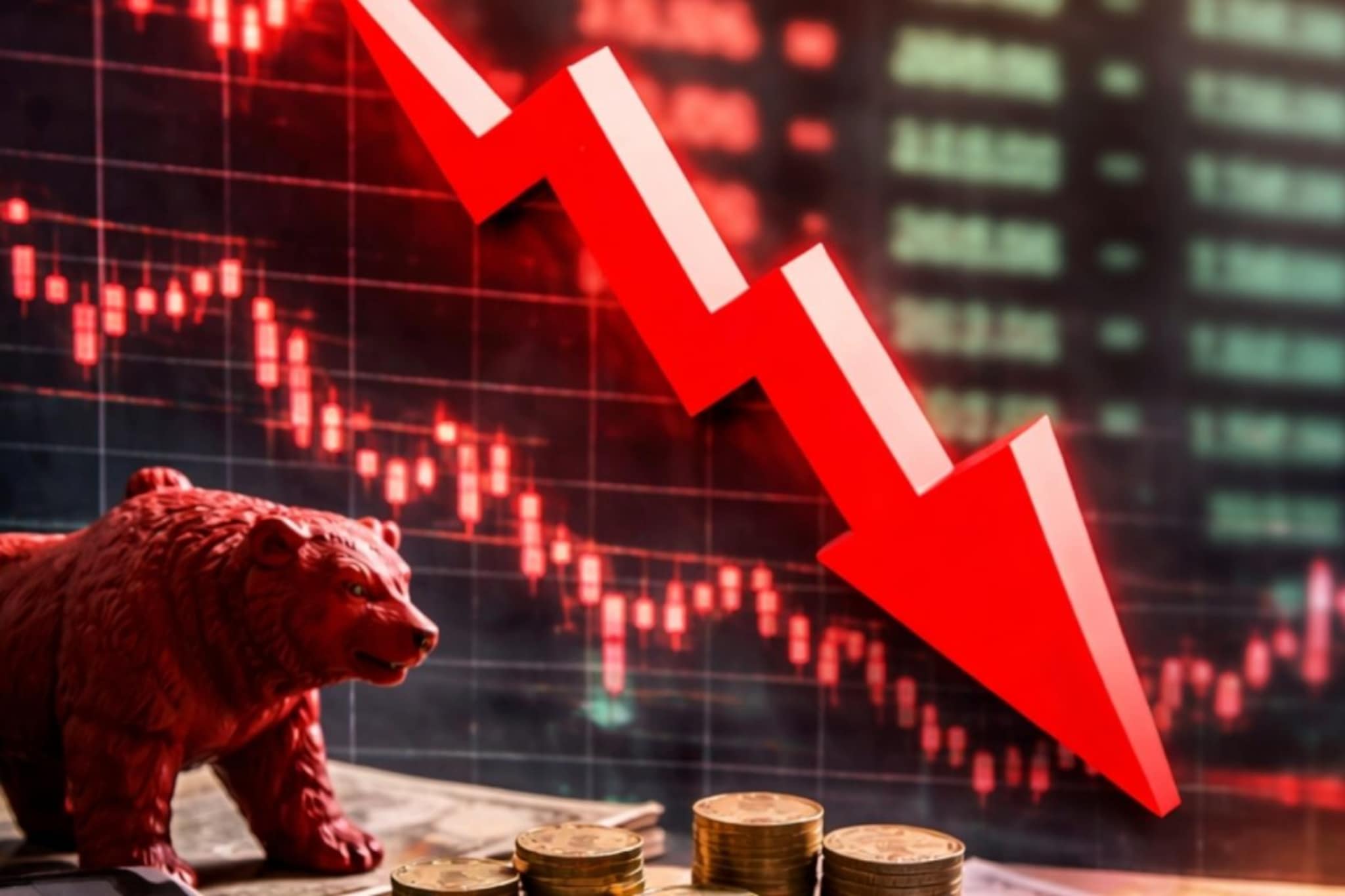 10,00,00,00,00,000चा हाहाकार; सेन्सेक्स 1600 अंकांनी कोसळला, निफ्टीचाही थरकाप, गुंतवणूकदारांना रडवले