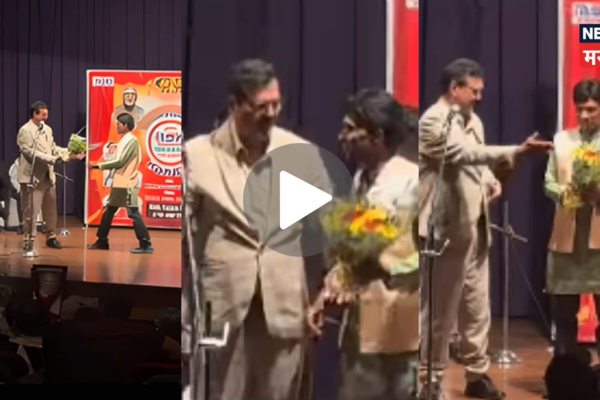 स्टेजवर बोलावलं, बुके दिला अन्... कॉमेडियन सुनील पालसोबत आयोजकांनी नको ते केलं, VIDEO