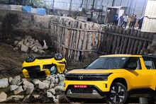 Tata Sierra ची हेवी 'टेस्ट ड्राईव्ह'! महिलेनं शोरूमधून SUV बाहेर काढली अन् रिक्षाला उडवून खड्यात पाडली, सगळे चालत बाहेर आले, PHOTOS