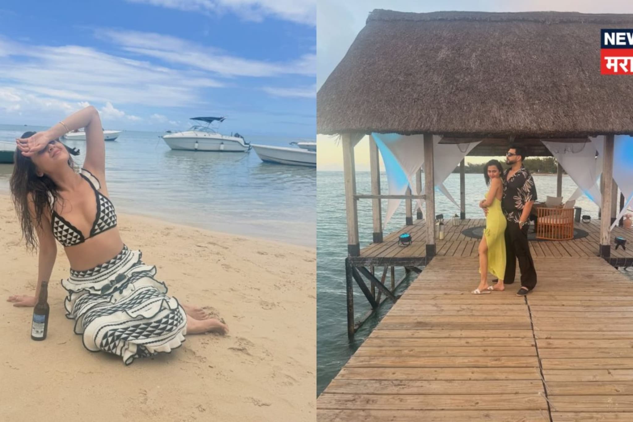 बिअर, बीच अन् बिकिनी... BF सोबत भलतीच रोमँकिट झाली मराठी अभिनेत्री , PHOTO