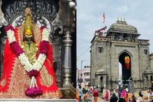 चैत्र नवरात्रोत्सवात उभारली 70 फूटी तुळजाभवानी मंदिराची प्रतिकृती, कुठे आहे भव्य दिव्य सेट?