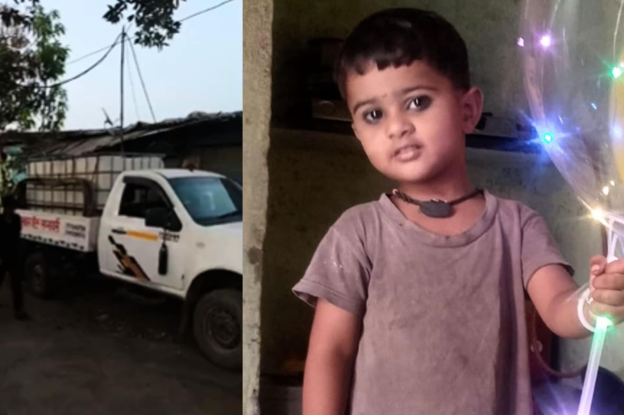 Vasai: 4 वर्षांची चिमुरडी घरासमोर खेळत होती, पाण्याच्या टँकरने चिरडलं, वसईतील हृदयद्रावक घटना Vasai: 4 वर्षांची चिमुरडी घरासमोर खेळत होती, पाण्याच्या टँकरने चिरडलं, वसईतील हृदयद्रावक घटना