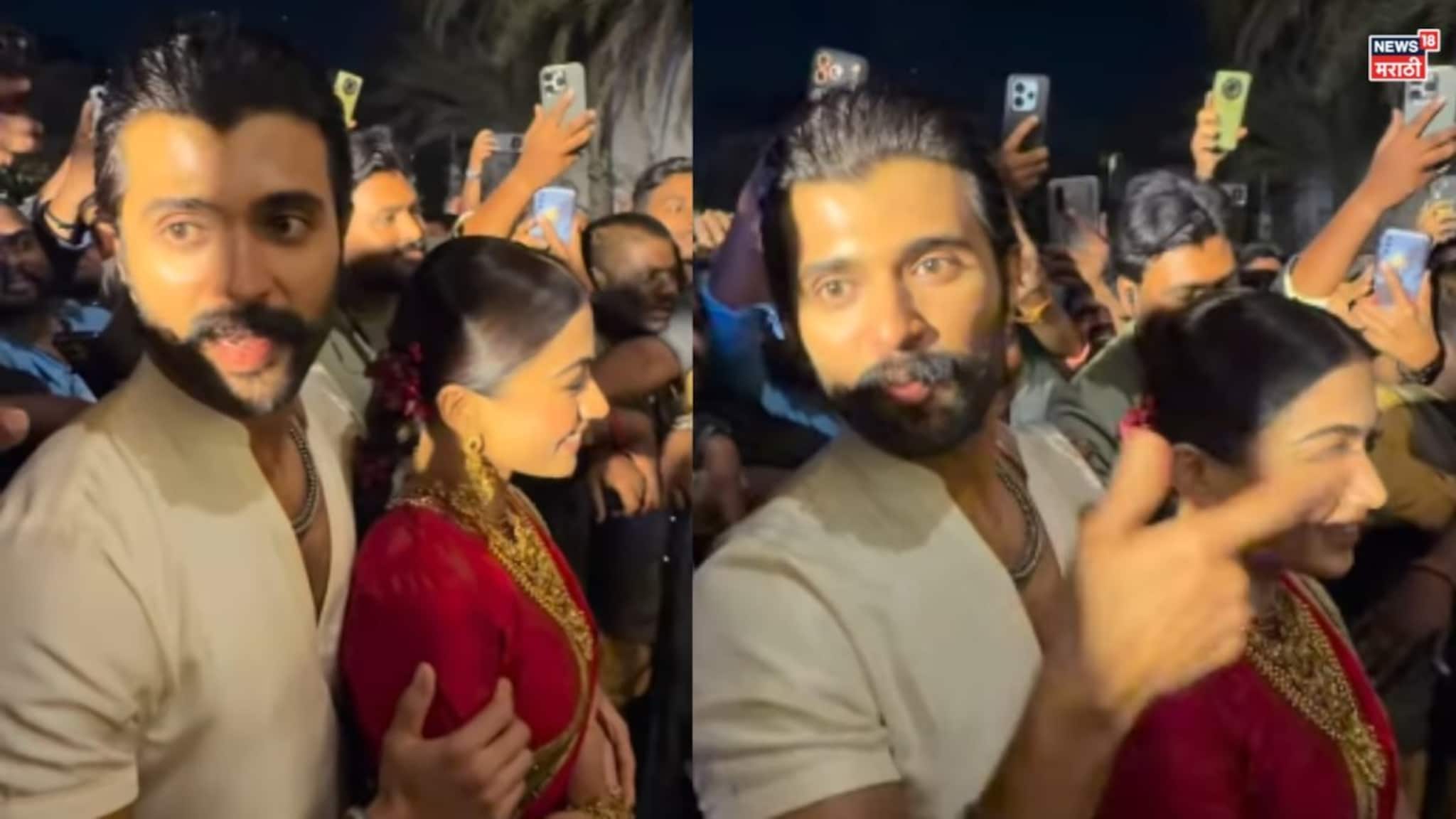 "तिकडे बघ... तिकडे!" रश्मिकाला कोणी पाहिलं तरी विजयचा चढतो पारा; VIDEO