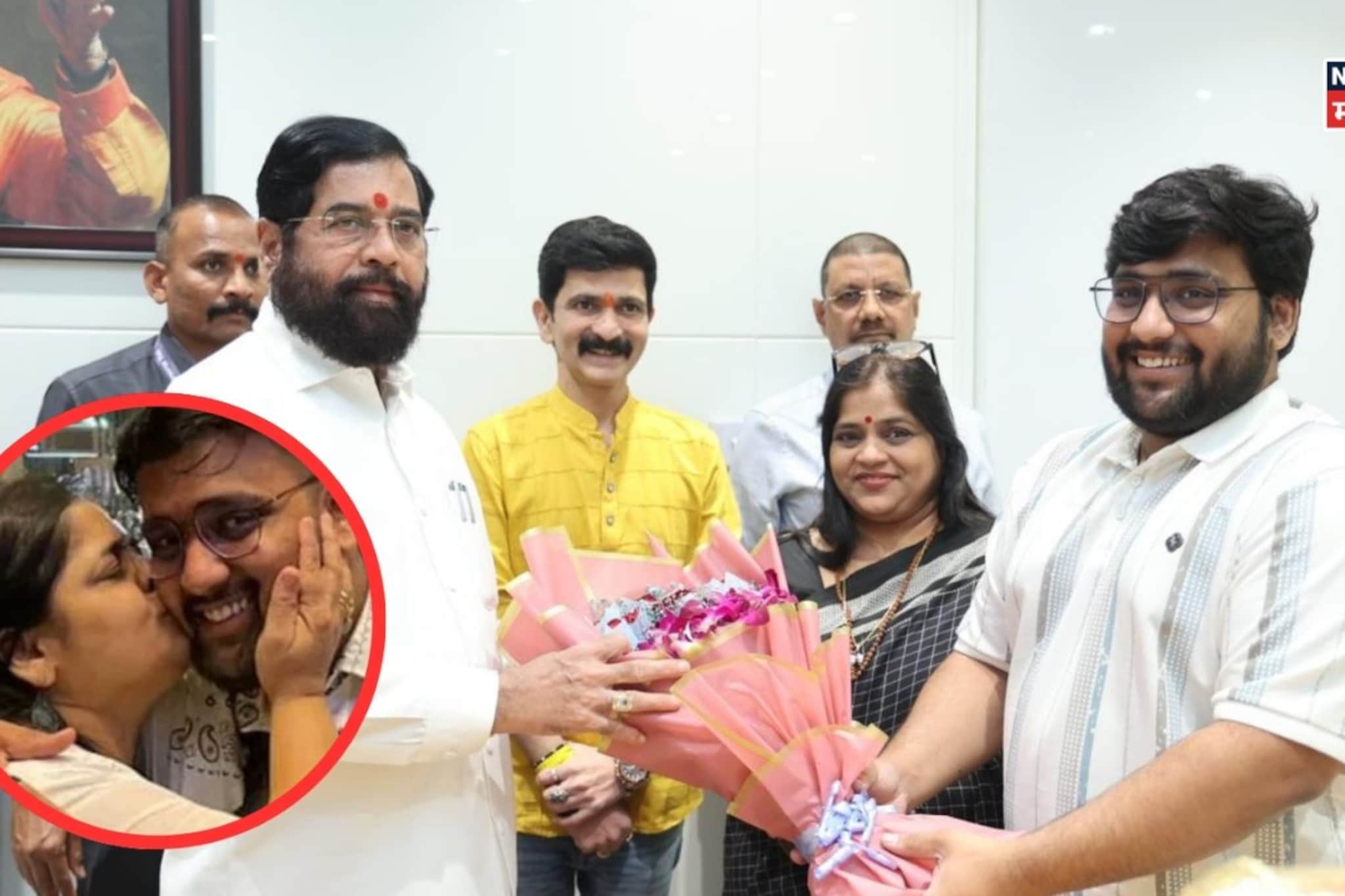 लेक सुखरुप भारतात येताच अभिनेत्रीने गाठले शिंदेंचं निवासस्थान