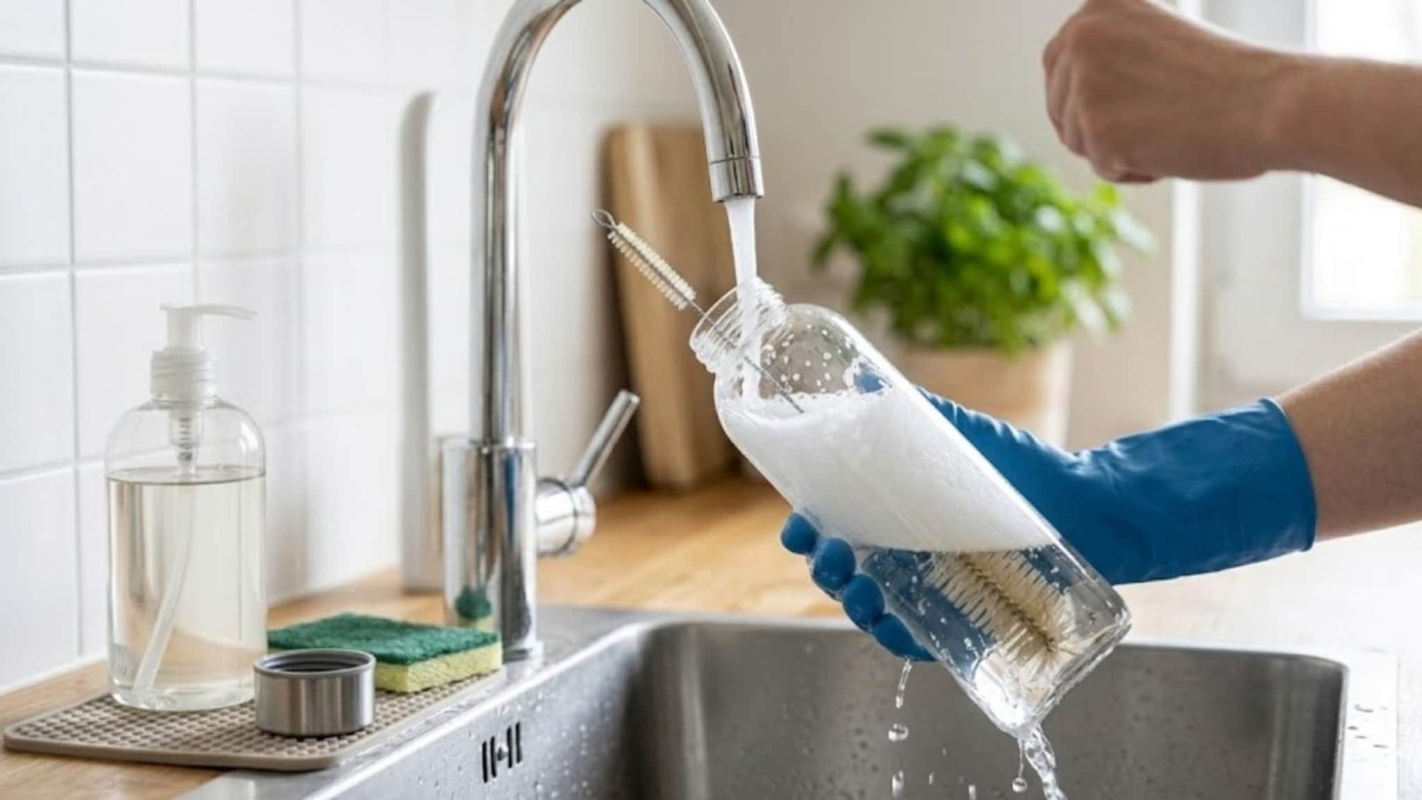 Kitchen Tips : पाण्याची बाटली धुतली तरी वास जात नाही? हे सोपे उपाय करून पाहा, दुर्गंध होईल गायब