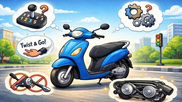 स्कूटरमध्ये मोटरसायकल सारखे गियर का नसतात? 90% लोकांना माहिती नाही खरं कारण