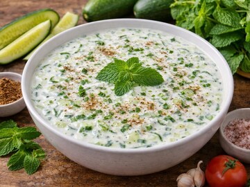 Recipe : गरमीमध्ये पोटासाठी सुपरफूड ठरेल 'हा' रायता; थंडावा आणि पचन दोन्ही फायदे शरीराला