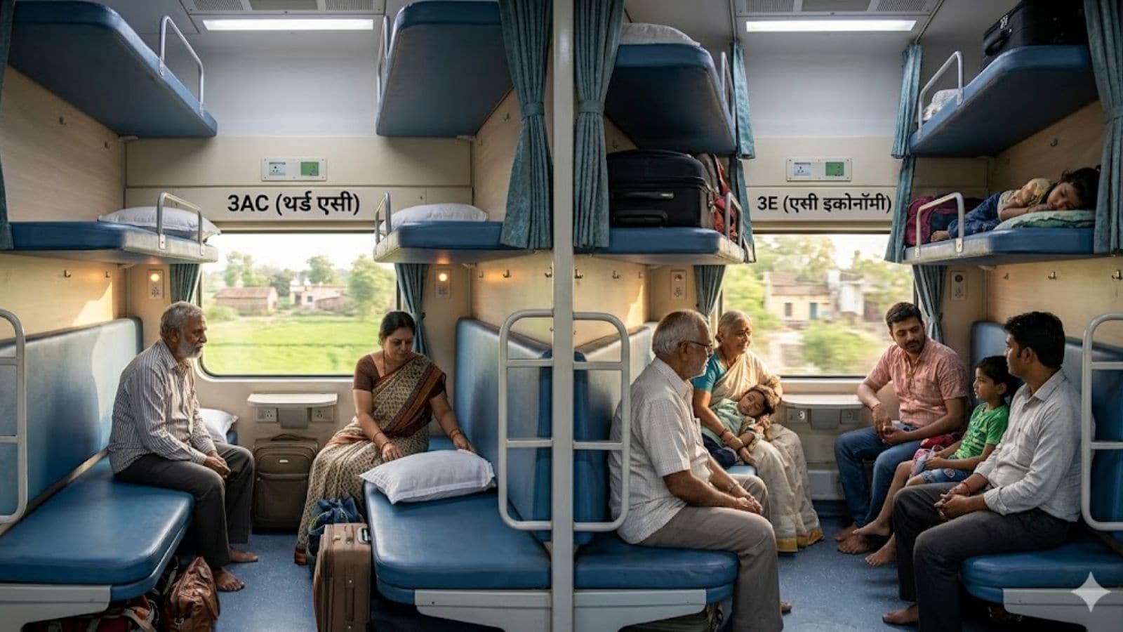 Indian Railway : 3AC आणि 3E दोन्ही कोचमध्ये फरक काय? कोणतं आहे बेस्ट ...