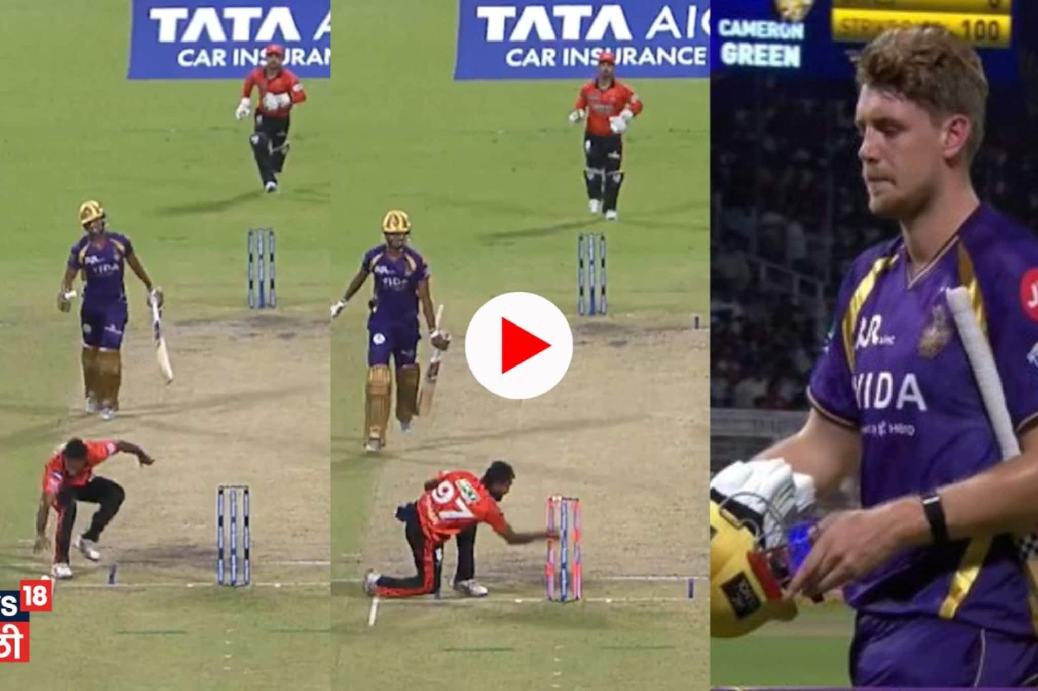 पॉवरप्लेच्या शेवटच्या बॉलला मोठा ड्रामा, OUT देताना अंपायरही बुचकाळ्यात पडले, VIDEO