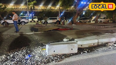 खारघर सेक्टर ७ मध्ये रस्ता अरुंद केल्यामुळे वाढलेली वाहतूक कोंडी आणि नागरिकांची गैरसोय