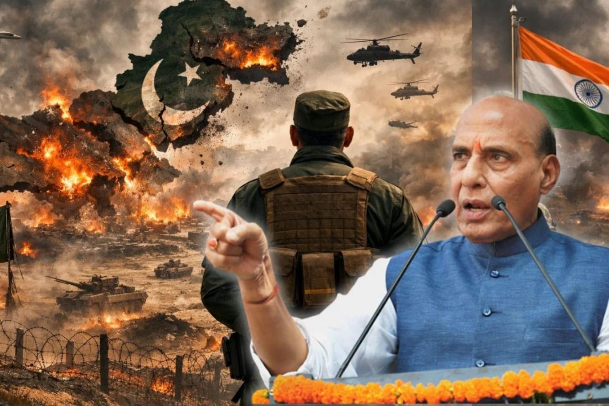 पुन्हा तणाव वाढला! यावेळी पाकिस्तानचे किती तुकडे होतील हे देवच जाणे; राजनाथ सिंहांची फायनल वॉर्निंग