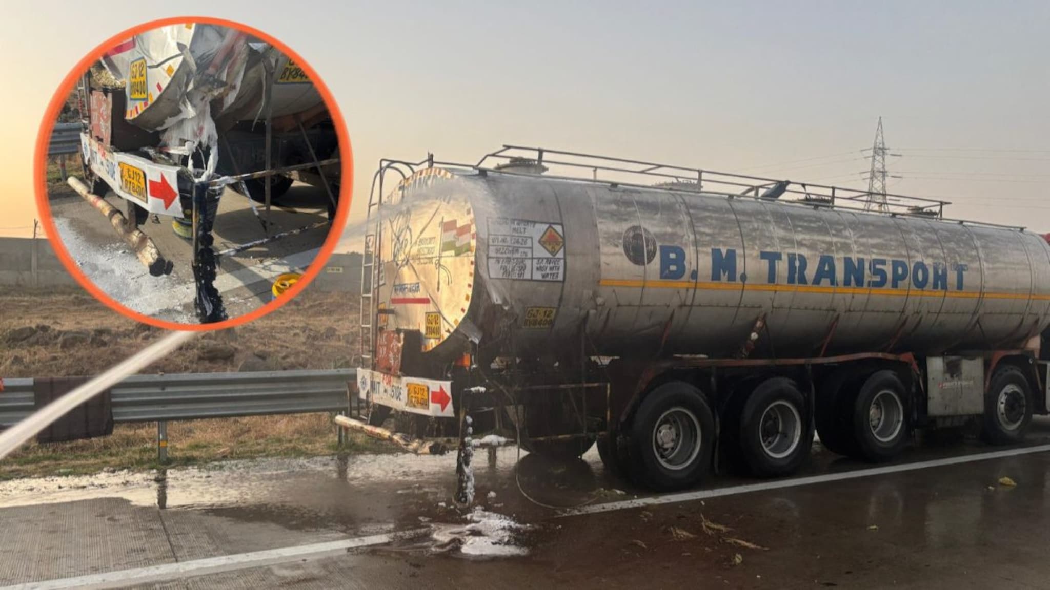 Samruddhi Mahamarg: समृद्धी महामार्गावर अमोनियम नायट्रेटचा टँकर लीक, प्रशासनाची धावपळ