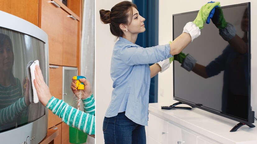 पूर्वीच्या टीव्हीमध्ये आणि आत्ताच्या टीव्हीमध्ये खूप फरक आहे. त्यामुळे टीव्ही साफ करण्यासाठी आता पूर्वीच्या पद्धती वापरून चालत नाही. अन्यथा टीव्ही लवकर खराब होण्याची शक्यता असते. म्हणूनच टीव्ही स्वच्छ करताना आपण काही चुका टाळल्या पाहिजेत. पूर्वीच्या टीव्हीमध्ये आणि आत्ताच्या टीव्हीमध्ये खूप फरक आहे. त्यामुळे टीव्ही साफ करण्यासाठी आता पूर्वीच्या पद्धती वापरून चालत नाही. अन्यथा टीव्ही लवकर खराब होण्याची शक्यता असते. म्हणूनच टीव्ही स्वच्छ करताना आपण काही चुका टाळल्या पाहिजेत.