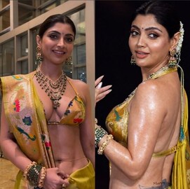 भरजरी पैठणी अन् त्यावर बिकिनी ब्लाऊज! अभिनेत्रीची अजब फॅशन पाहून नेटकऱ्यांचं रक्त खवळलं