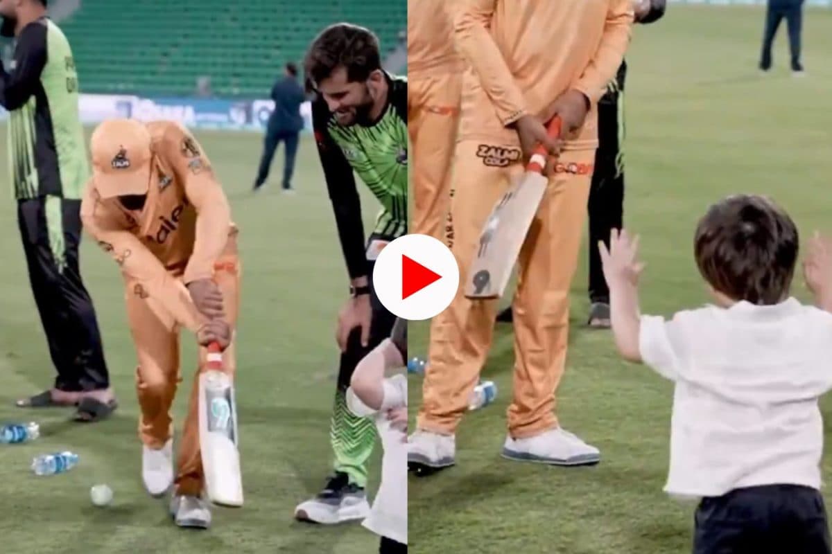 Babar Azam : बाबर आझमवर काय दिवस आले... शाहिन आफ्रिदीच्या एका वर्षाच्या पोराने दिवसा तारे दाखवले, Video एकदा पाहाच!