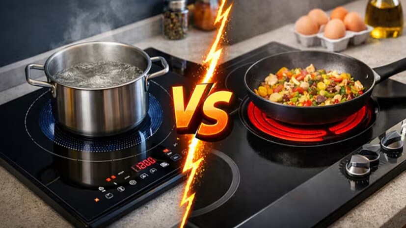 Induction Cooktop Types: जगात सुरू असलेल्या युद्धाचा परिणाम म्हणून देशात एलपीजी गॅसचा तुटवडा निर्माण झाल्याची भीती सर्वसामान्य लोकांमध्ये आहे. याच कारणामुळे आता भारत देशात किचनमध्ये इंडक्शन कूकटॉपची मागणी वेगाने वाढतेय. मात्र योग्य ऑप्शन निवडणं सोपं नाही. बाजारात वेगवेगळ्या टाइपचे इंडक्शन उपलब्द आहेत. यामध्ये पोर्टेबल इंडक्शन, बिल्ट इन इंडक्शन आणि फ्रीस्टँडिंग इंडक्शनचा समावेश आहे. याची खासियत आणि वापर वेगळा असतो. कोणत्याही माहितीशिवाय खरेदी केला तर पैसा आणि काम दोन्हीवर परिणाम होऊ शकतो. यामुळेच खरेदीपूर्वी कोणता इंडक्शन तुमच्यासाठी बेस्ट ठरेल हे जाणून घ्यायला हवं. योग्य निवड केल्यास तुमचा कुकिंग एक्सपीरियन्स हा चांगला होतो.