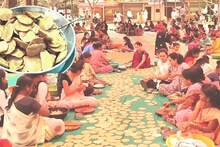 3,00,000 पुऱ्या, 5 पिंप गुळवणी अन् 500 किलो कांद्याच्या चटणी, गावकऱ्यांनी तयार केला जम्बो महाप्रसाद, PHOTOS