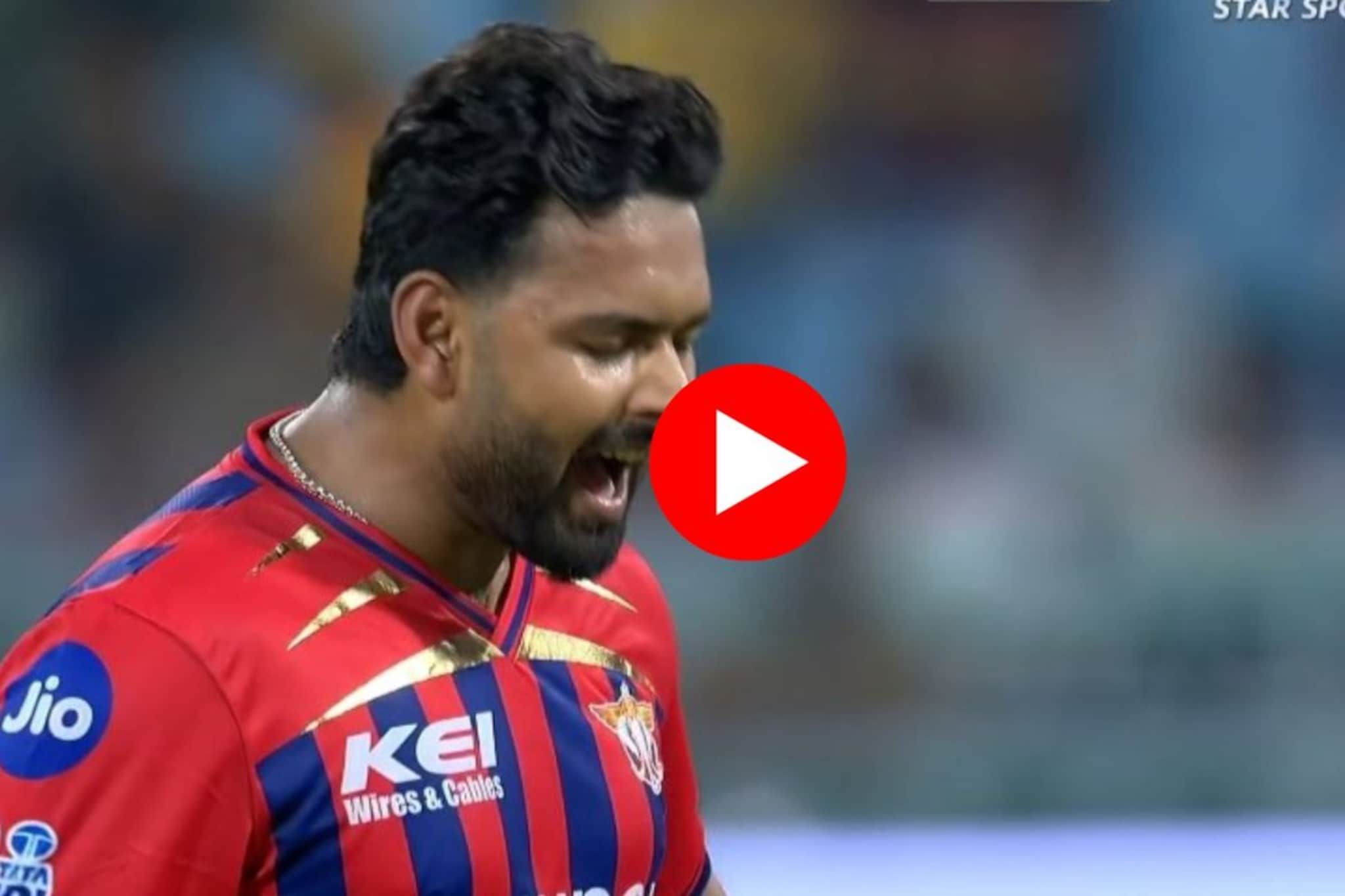 VIDEO : रिषभ पंतने स्वत:च्याच पायावर धोंडा मारला, दिल्लीला फुकटात विकेट दिली, कसा OUT झाला? 