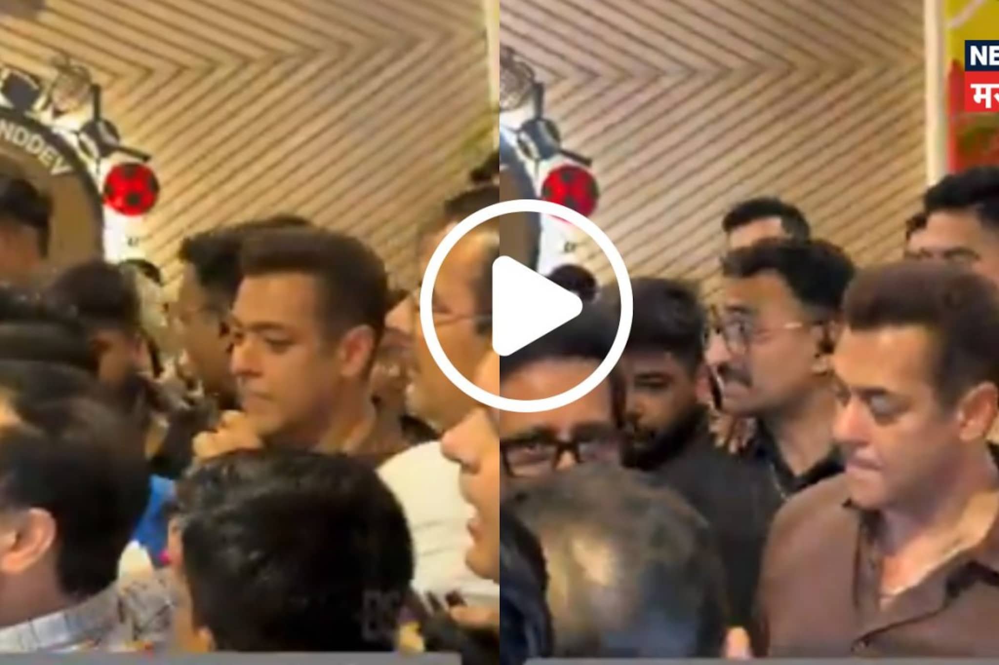 Y+ सिक्युरिटी असूनही सलमान खान ठाण्याच्या गर्दीत अडकला, बाहेर पडणं अवघड; VIDEO