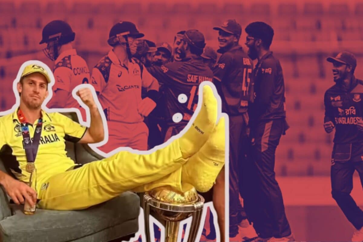 Aus vs Ban: ट्रॉफीवर पाय ठेवला, तिथून ऑस्ट्रेलियाचे दिवस फिरले, बांग्लादेश सारख्या दुबळ्या संघाने पाणी पाजलं, लाजिरवाणी हार