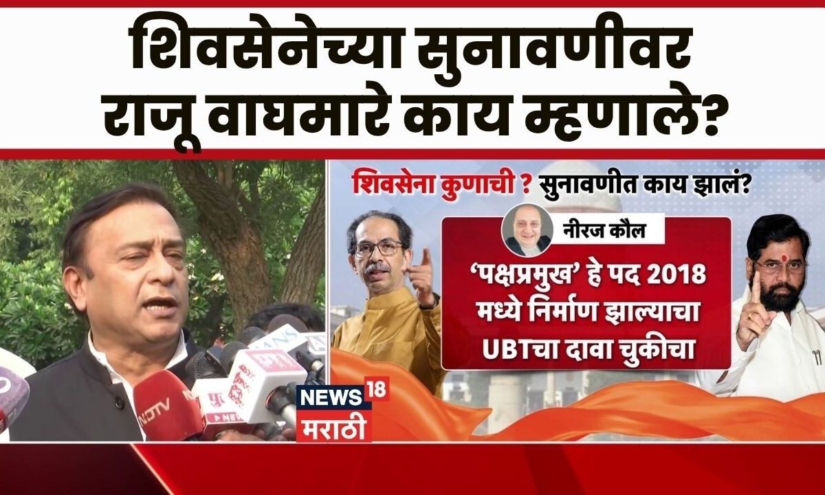 Raju Waghmare On Shiv Sena Hearing | शिवसेनेच्या सुनावणीसंदर्भात राजू वाघमारे काय म्हणाले?