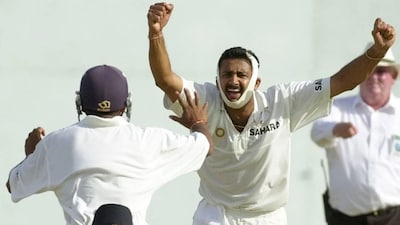anil Kumble jaw broken story