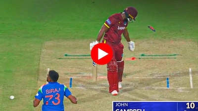 mohammed Siraj clean bold john campbell