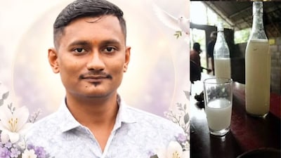 बब्रुवान दुर्गे हा दुपारी ताडी सेंटरमध्ये ताडी पिण्यासाठी गेला होता.  ताडी प्यायल्यानंतर हा तरुण अचानक टेबलवरच कोसळला.