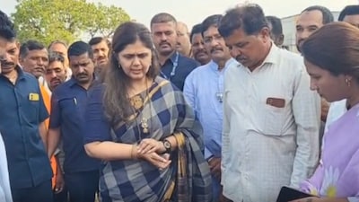 पंकजा मुंडे दुष्काळ पाहणी