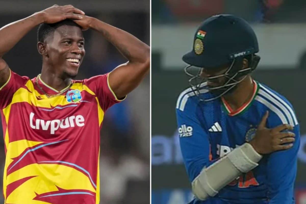 IND vs WI : वेस्ट इंडिजच्या बॉलरचा रडीचा डाव,मुद्दामून अर्शदिपच्या खांद्यावर बॉल मारला, लास्ट ओव्हरला काय ड्रामा झाला?