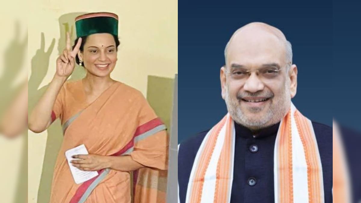 कंगना ने मंडी पर साधा निशाना;  शाह ने गांधीनगर 2024 आम चुनाव में कंगना राणावत और अमित शाह की जीत पर कब्जा कर लिया- न्यूज18 ओडिशा