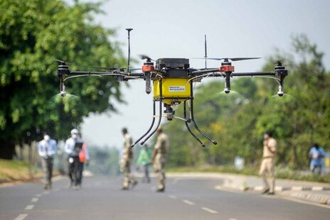 ଭୁବନେଶ୍ୱରରେ ଡ୍ରୋନ୍ ଦ୍ୱାରା ବିଶୋଧନ କାର୍ଯ୍ୟ ଆରମ୍ଭ ହେଲା; ଲୋକଙ୍କ ଉପରେ ନଜର ବି ରଖୁଛି