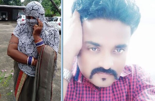 ଅଭିଯୋଗକାରୀଣୀ ମହିଳା ଓ (ଡାହାଣ) ନିଲମ୍ବିତ ପୋଲିସ ASI ସୁବ୍ରତ ଜ୍ଞାନ ରଞ୍ଜନ