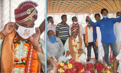 ମାସ୍କ ପିନ୍ଧୁ ନ ଥିବା ସୁର ରାଉତରାୟ ଜନ୍ମ ଦିନରେ ନିଜ ଫଟୋ ଲାଗିଥିବା ମାସ୍କ ପିନ୍ଧି ଚର୍ଚ୍ଚାରେ