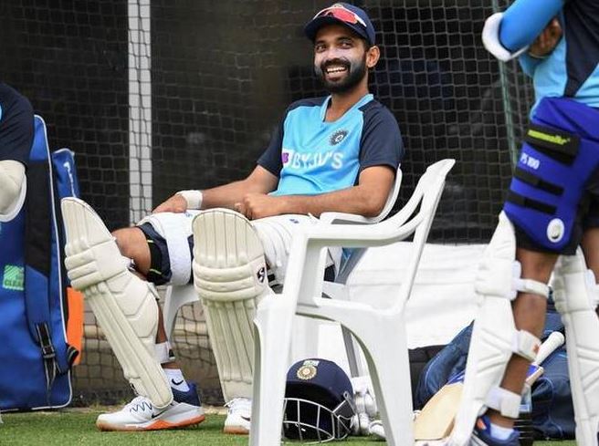  କ୍ରିକେଟ୍ ପ୍ରାକ୍ଟିସ୍ ବେଳେ ଅଜିଙ୍କ୍ୟ ରହାଣେ (ଫଟୋ: ଏ.ଏଫ୍.ପି.)