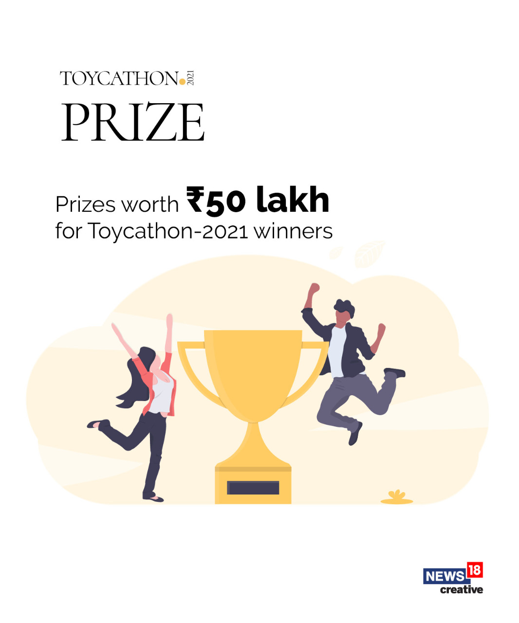  ବିଜେତାଙ୍କୁ ପୁରସ୍କାର ରାଶି ୫୦ ଲକ୍ଷ ଟଙ୍କା ପର୍ଯ୍ୟନ୍ତ ମିଳିବ । ସମ୍ପୂର୍ଣ୍ଣ ବିବରଣୀ ପାଇଁ https://toycathon.mic.gov.in/ ମିଳିବ । ଯଦି ସନ୍ଦେହ ରହିଛି ତେବେ ଏହି ମେଲ ଆଇଡି toycathon@aicte-india.org  ମେଲ୍ କରନ୍ତୁ । ଆପଣଙ୍କର ଧାରଣା ପଠାଇବାର ଶେଷ ତାରିଖ ୨୦ ଜାନୁୟାରୀ ଅଟେ । 